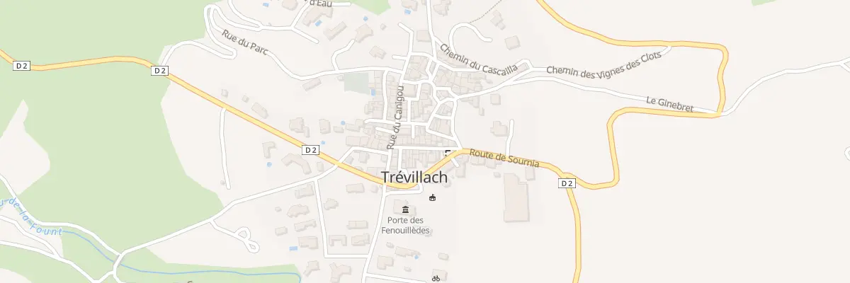 Plan du 8 Rue de la Fontaine à Trévillach