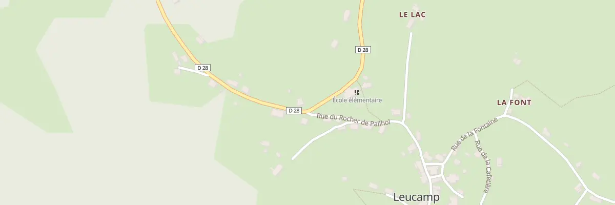 Plan du 5084 Le Bourg à Leucamp