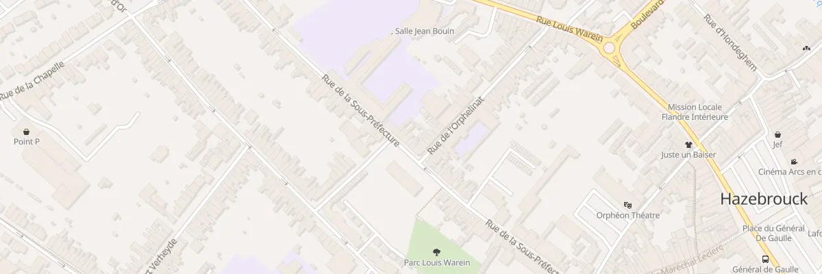 Plan du 54 Rue de la Sous-préfecture à Hazebrouck
