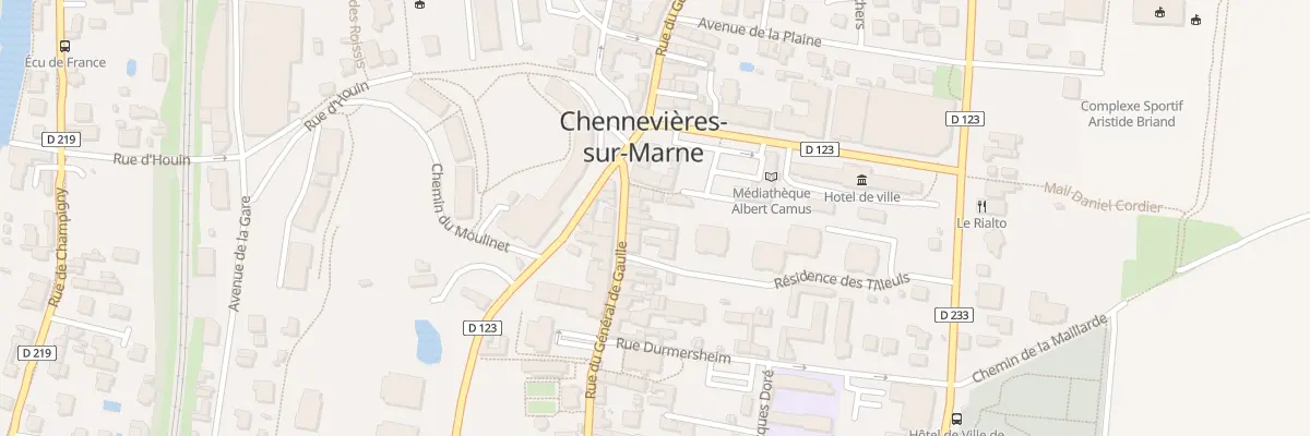 Plan du 37 Rue du Gal de Gaulle à Chennevières-sur-Marne