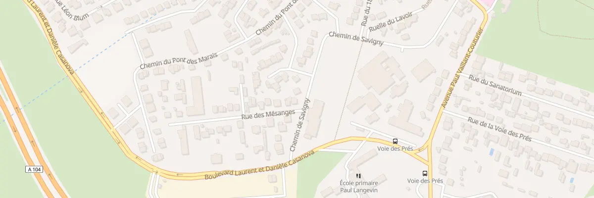 Plan du 2 Rue des Mésanges à Villepinte