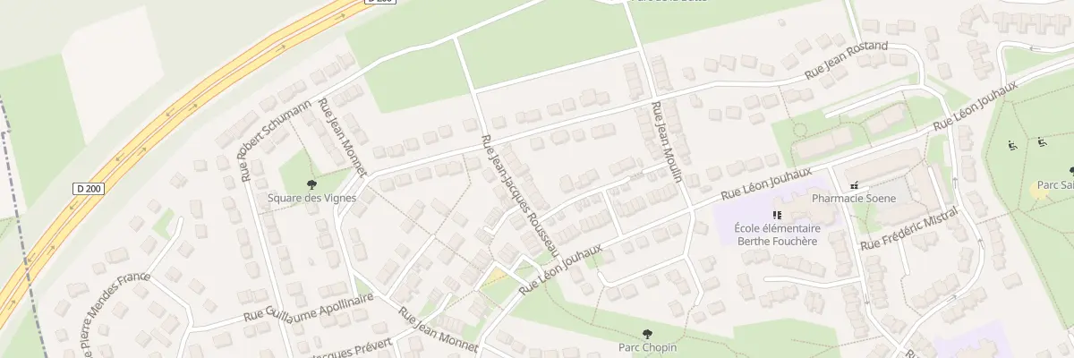 Plan du 13 Rue Jean-jacques Rousseau à Brenouille