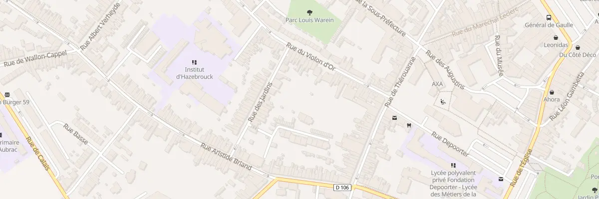 Plan du 37 Rue du Violon d’Or à Hazebrouck