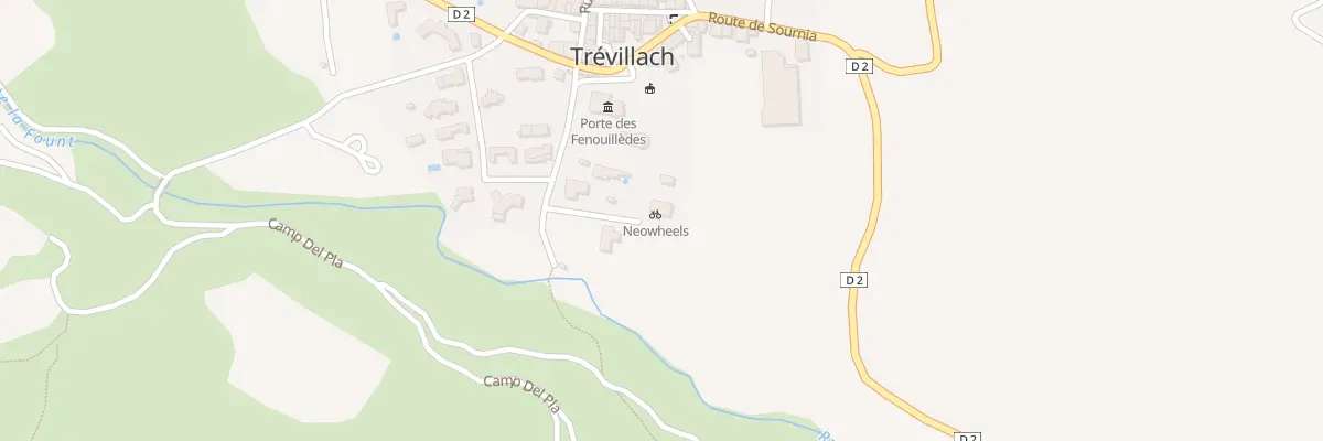 Plan du Bugailla à Trévillach