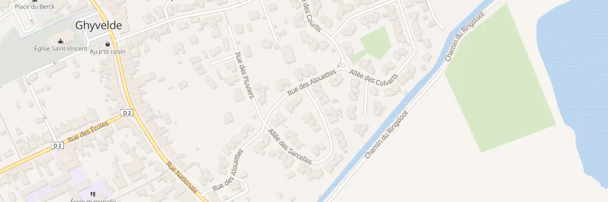 Plan du 15 Rue des Alouettes à Ghyvelde