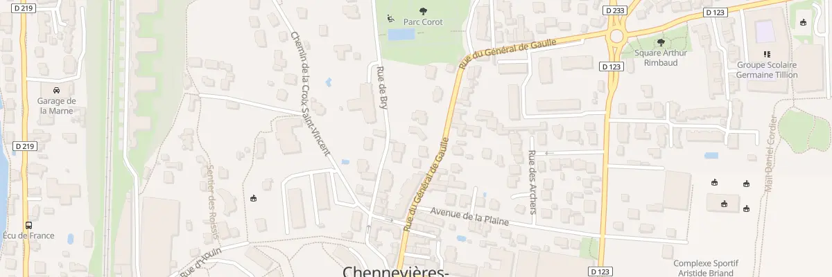 Plan du 8T Rue du Gal de Gaulle à Chennevières-sur-Marne