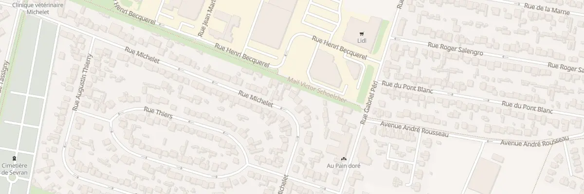 Plan du 62 Rue Michelet à Sevran