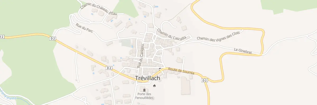 Plan du 2 Rue des Rosiers à Trévillach