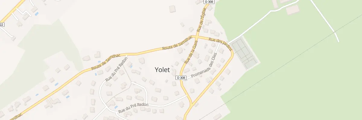 Plan du 2 Rue de la Gare à Yolet