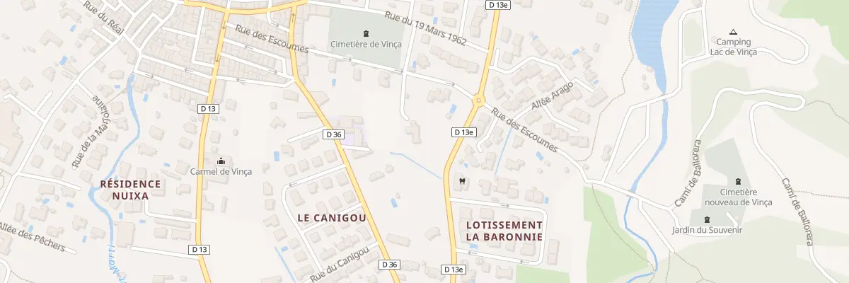 Plan du 36 Rue des Escoumes à Vinça