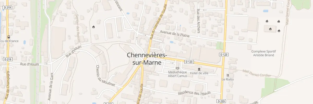 Plan du 23 Rue du Gal de Gaulle à Chennevières-sur-Marne