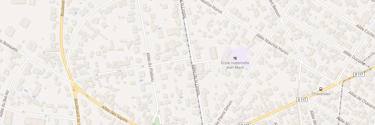 Plan du 24 All des Brulis au Raincy