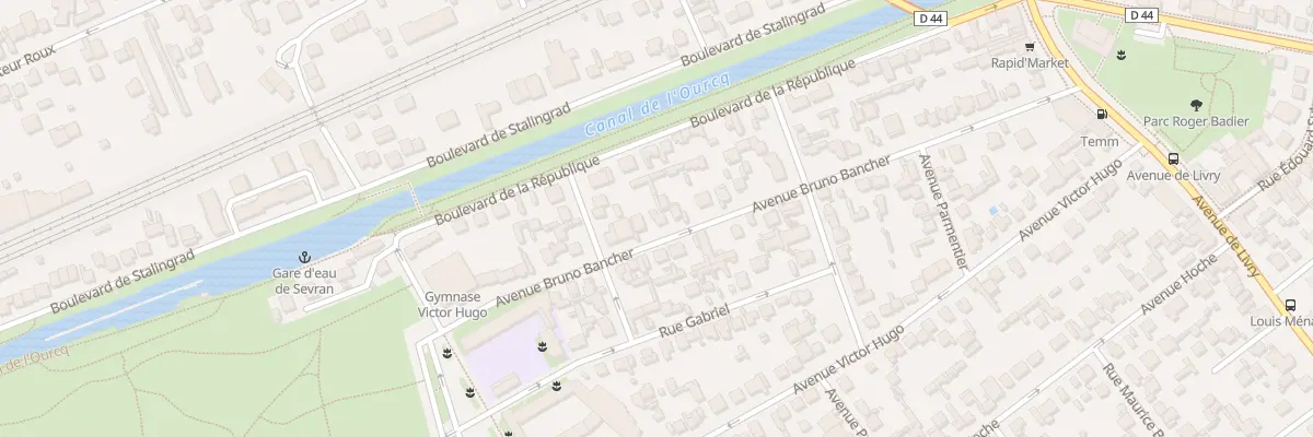 Plan du 42 Av Bruno Bancher à Sevran
