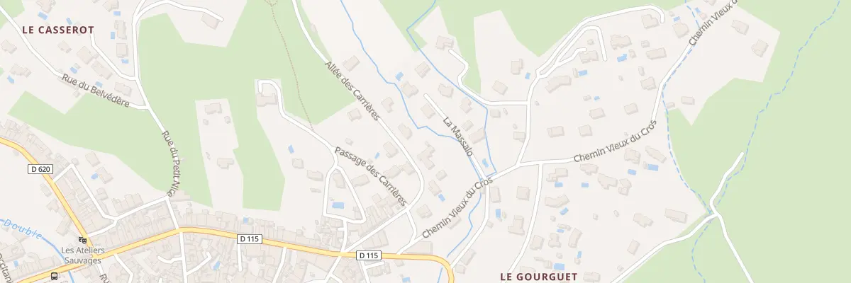 Plan du 14 All des Carrières à Caunes-Minervois