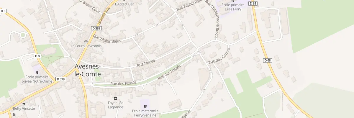 Plan du 26 Rue des Fosses à Avesnes-le-Comte