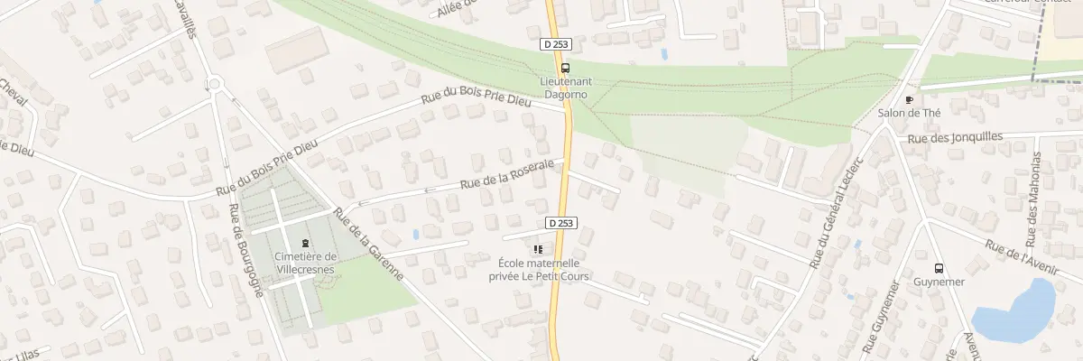 Plan du 2 Rue de la Roseraie à Villecresnes