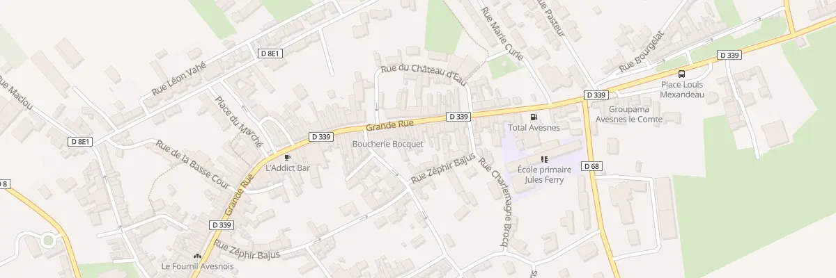 Plan du 121 Grande Rue à Avesnes-le-Comte