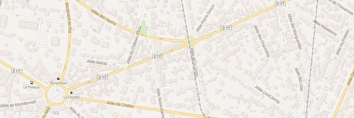 Plan du 110 All de Montfermeil au Raincy