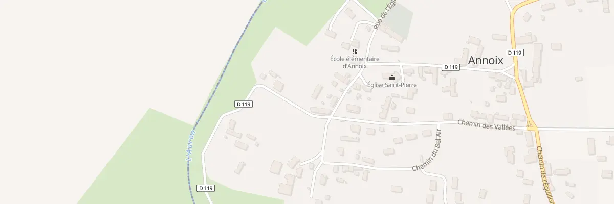 Plan du 10 Rue de l’Auron à Annoix