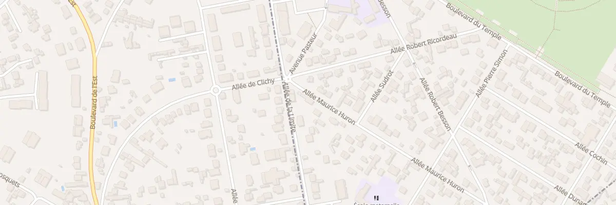 Plan du 2 All Maurice Huron à Clichy-sous-Bois