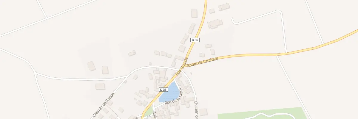 Plan de la Rue Grande à Amponville