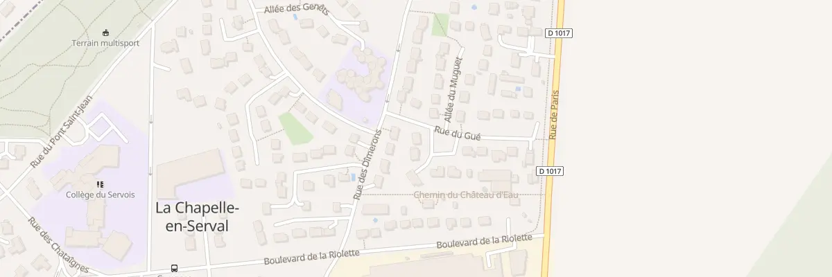 Plan du 2 Rue du Gué à La Chapelle-en-Serval