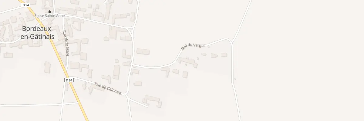 Plan du 8 Rue du Verger à Bordeaux-en-Gâtinais