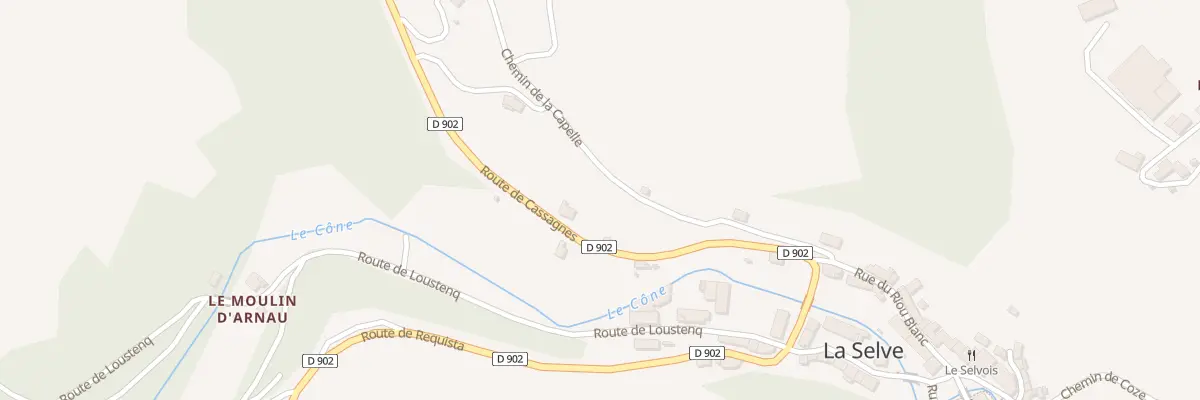 Plan du 260 Rte de Cassagnes à La Selve