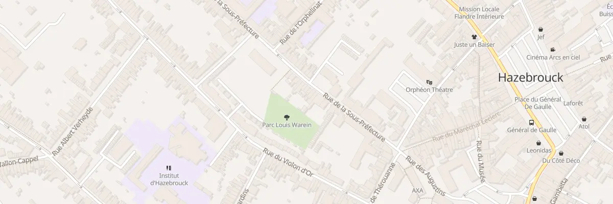 Plan du 17 Rue de la Sous-préfecture à Hazebrouck