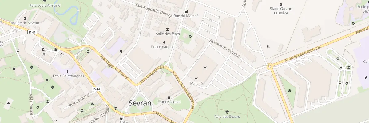 Plan du 14 Rue Gabriel Péri à Sevran
