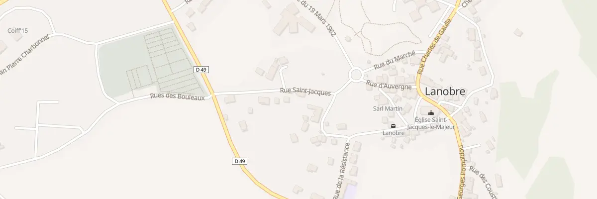 Plan du 37 Rue Saint-Jacques à Lanobre