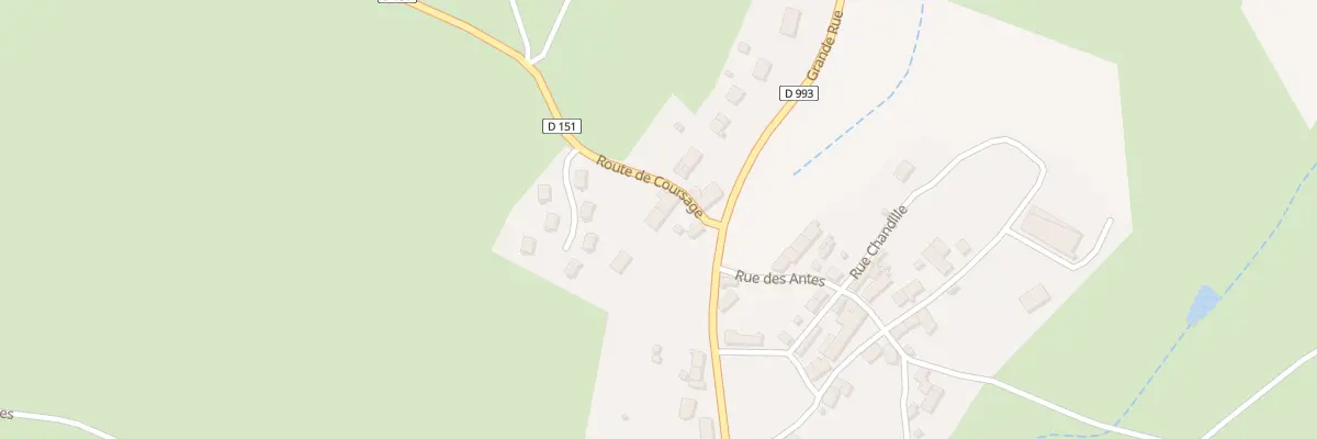 Plan du 3 Rte de Coursage à Teillet-Argenty