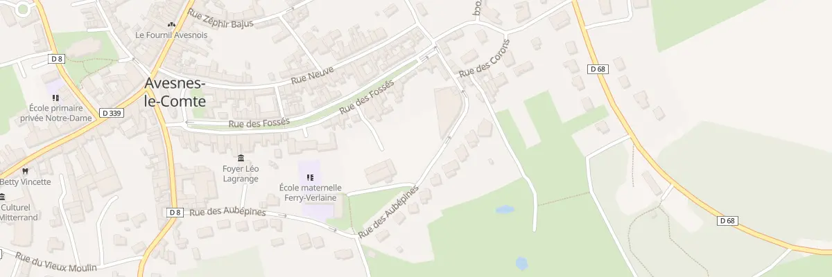 Plan du 41 Rue des Fosses à Avesnes-le-Comte