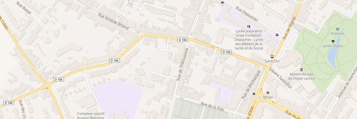 Plan du 78 Rue de Thérouanne à Hazebrouck