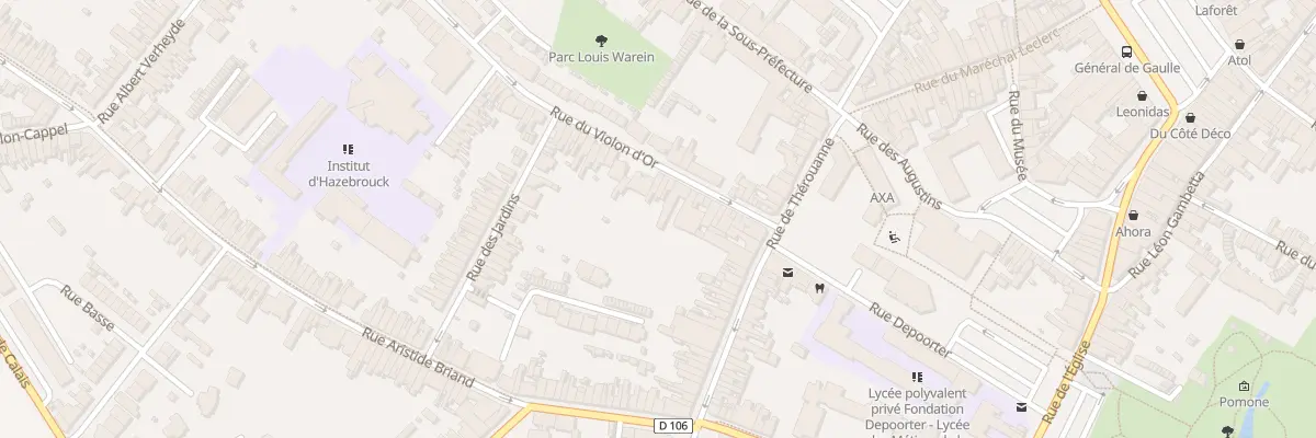 Plan du 21 Rue du Violon d’Or à Hazebrouck