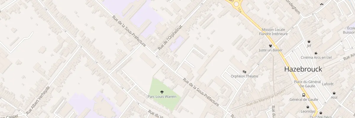 Plan du 32 Rue de la Sous-préfecture à Hazebrouck
