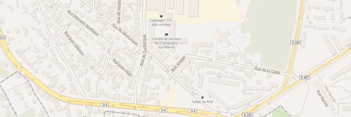 Plan du 3 Rue Arlaten à Champigny-sur-Marne