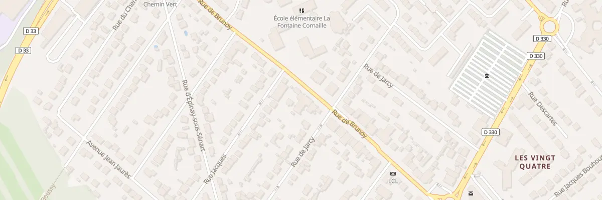 Plan du 33 Rue de Brunoy à Quincy-sous-Sénart