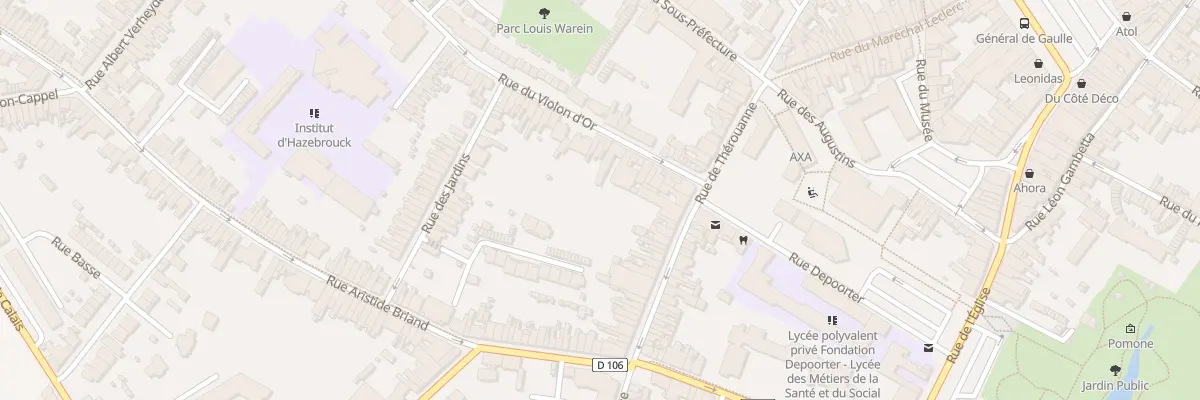 Plan du 19 Rue du Violon d’Or à Hazebrouck