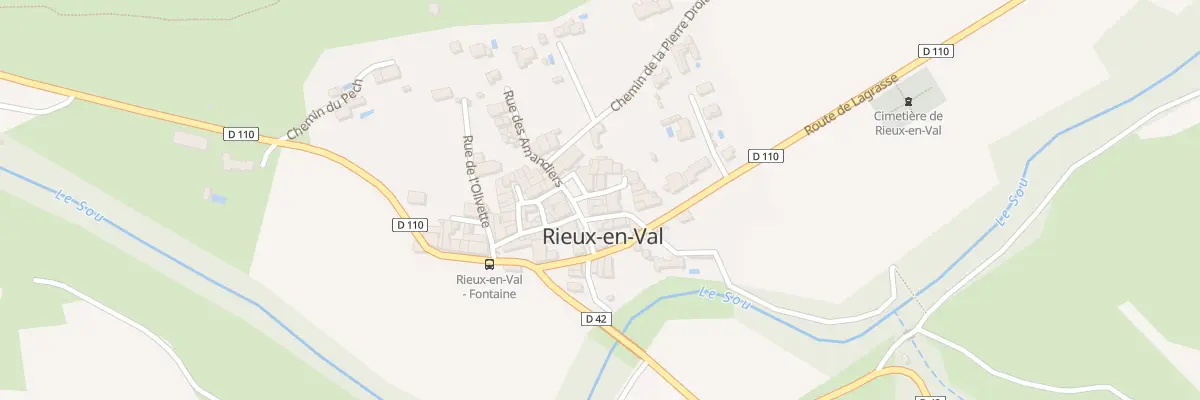 Plan du 2 Pl de l’Eglise à Rieux-en-Val