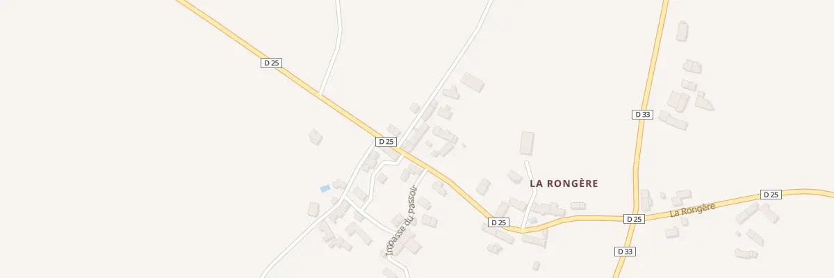 Plan du 20 La Rongere à Parassy