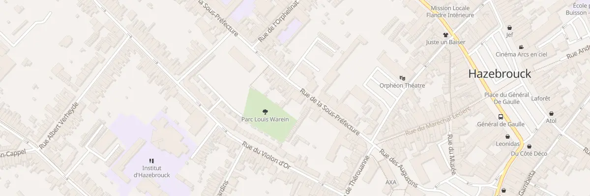 Plan du 15 Rue de la Sous-préfecture à Hazebrouck