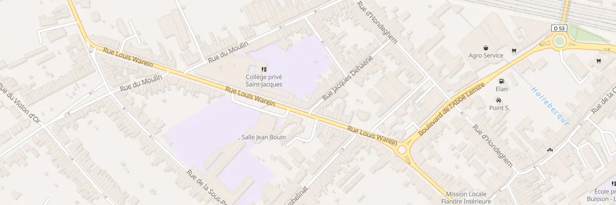 Plan du 52 Rue Jacques Dehaene à Hazebrouck