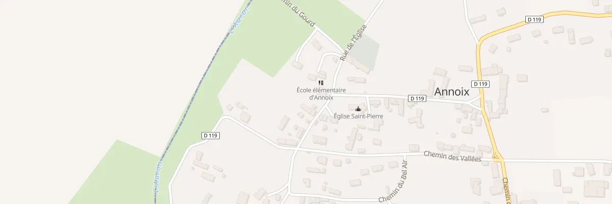 Plan du 4 Rue de l’Auron à Annoix