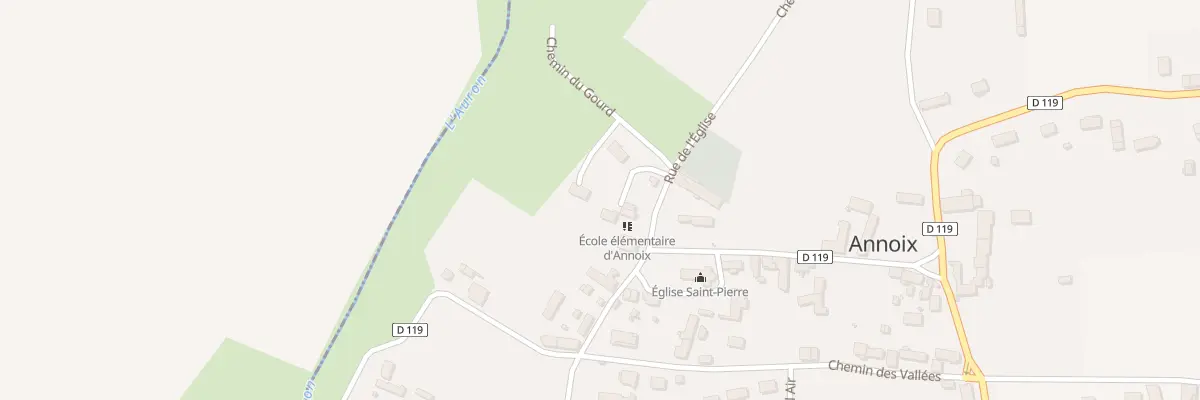 Plan du 13 Rue de l’Eglise à Annoix