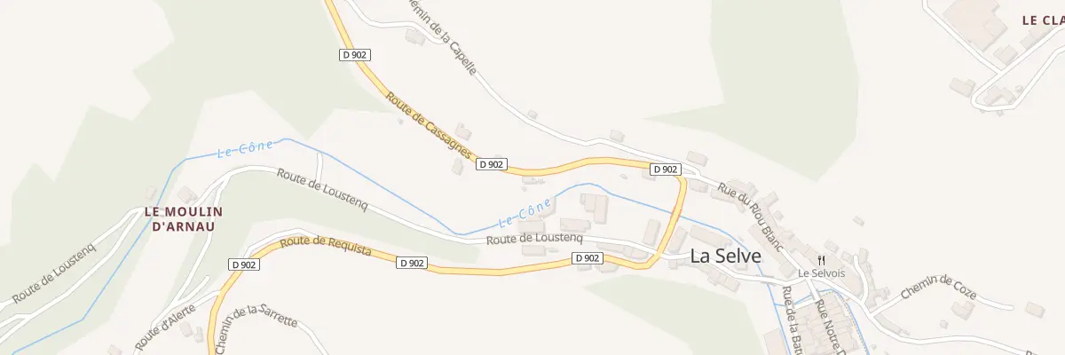 Plan du 5052 Les Fayssettes à La Selve