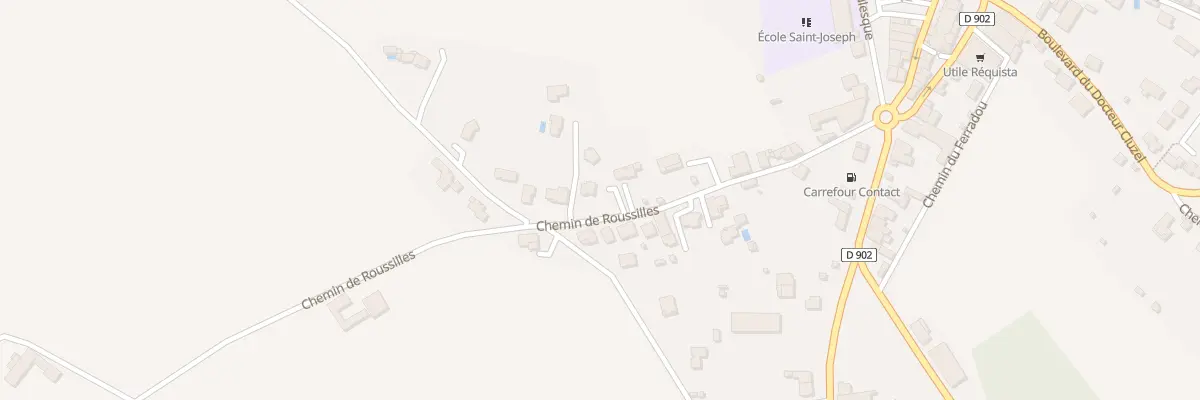 Plan du 18 Che de Roussilles à Réquista