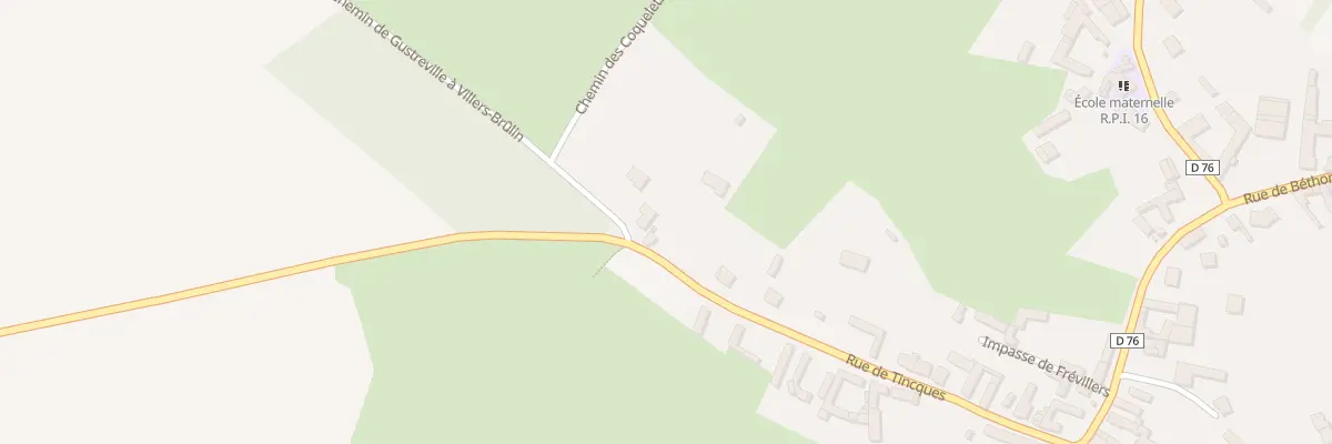 Plan du 800 Rue de Tincques à Villers-Brûlin