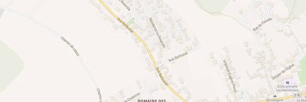 Plan du 40 Rue Barbusse à Lapugnoy