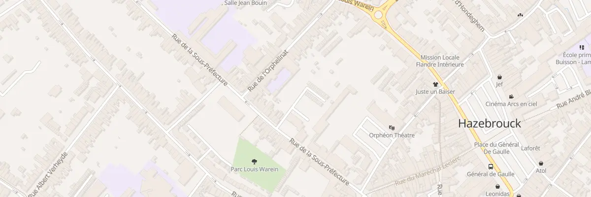 Plan du 28 Rue de la Sous-préfecture à Hazebrouck